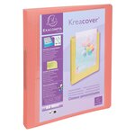 Classeur 2 Anneaux 30mm Polypropylène Kreacover Pastel - A4 - Couleurs Assorties - X 15 - Exacompta