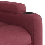 vidaXL Fauteuil inclinable Rouge bordeaux Tissu