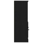 Buffet vidaXL en Chêne Noir 132x35 5x103 5 cm en Bois d'Ingénierie