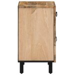 vidaXL Table de chevet 50x33x60 cm bois de manguier massif