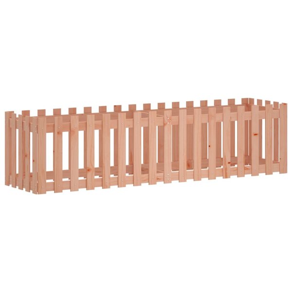vidaXL Lit surélevé de jardin design de clôture bois douglas massif