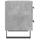 vidaXL Tables de chevet 2Pièces gris béton 40x35x47 5cm bois d’ingénierie