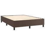 vidaXL Cadre de lit sans matelas marron 140x200 cm similicuir