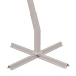 vidaXL Parasol suspendu avec poteau en aluminium 300x300 cm vert