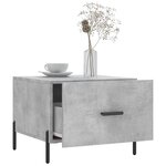vidaXL Tables basses 2 Pièces gris béton 50x50x40 cm bois d'ingénierie