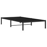 vidaXL Cadre de lit métal noir 100x200 cm
