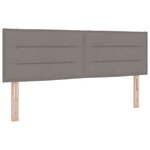 Lit à ressorts vidaXL avec matelas taupe 140x200 cm tissu