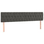 vidaXL Sommier à lattes de lit avec matelas LED Gris foncé 180x200 cm