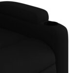 vidaXL Fauteuil inclinable noir tissu