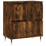 vidaXL Buffets 3 Pièces Chêne fumé Bois d'ingénierie