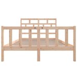 vidaXL Cadre de lit Bois de pin massif 120x200 cm