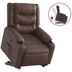 vidaXL Fauteuil inclinable marron similicuir