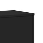 vidaXL Supports pour plantes 2 Pièces noir 33x33x100 cm bois d'ingénierie