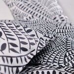 Parure de lit240 x 200 cm -Noir et Blanc