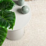 vidaXL Tapis ISTAN à poils longs aspect brillant crème 140x200 cm