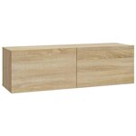 vidaXL Ensemble de meubles TV 7 Pièces Chêne sonoma Bois d'ingénierie