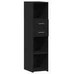 vidaXL Buffet haut noir 30x42 5x124 cm bois d'ingénierie