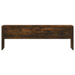 vidaXL Meuble TV chêne fumé 120x40x40 cm bois d'ingénierie