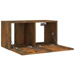 vidaXL Ensemble de meubles TV 4 Pièces Chêne fumé Bois d'ingénierie
