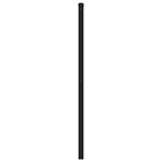 vidaXL Tête de lit métal noir 120 cm
