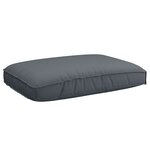 vidaXL Ensemble de coussins sur palette 2 pièces Anthracite en tissu Oxford