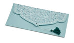 PAPERTREE TAJ Lot de 5 Enveloppes cadeau19x10 cm- Aqua