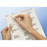 126 étiquettes adresses transparentes