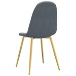 vidaXL Chaises à manger lot de 6 vert foncé velours