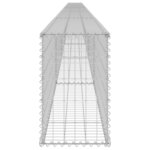 vidaXL Mur en gabion avec couvercles Acier galvanisé 900x30x50 cm