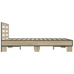 vidaXL Cadre de lit sans matelas chêne sonoma 120x200 cm