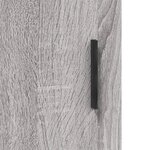 vidaXL Buffet haut Sonoma gris 69 5x34x180 cm Bois d'ingénierie