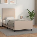 vidaXL Cadre de lit avec tête de lit Cappuccino 80x200 cm Similicuir