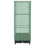 vidaXL Jardinière surélevée avec housse aspect rotin 40x40x123 cm