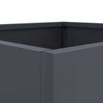 vidaXL Jardinière anthracite 49x47x46 cm acier laminé à froid