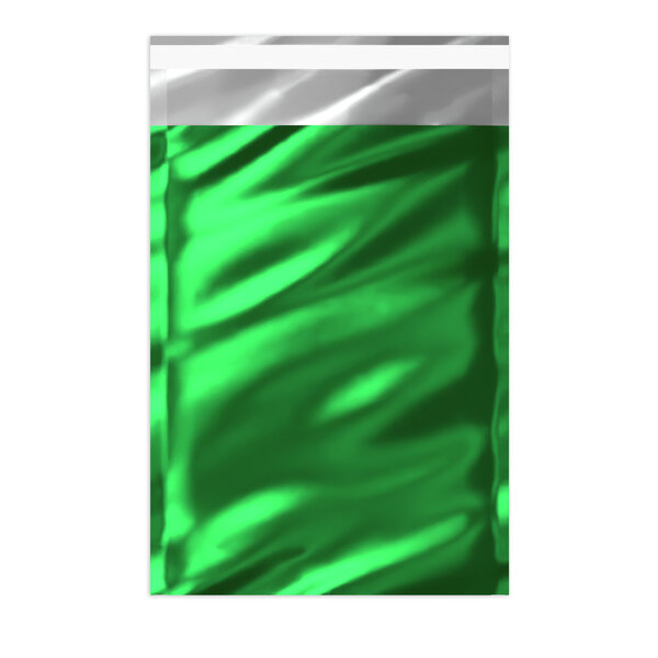 Lot de 50 sachet alu métallisé brillant vert 229 x 162 mm