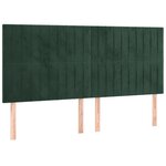 vidaXL Cadre de lit sans matelas vert foncé 200x200 cm velours