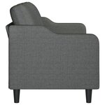 vidaXL Canapé à 3 places Gris foncé 180 cm Tissu