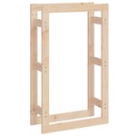 vidaXL Support pour bois de chauffage 60x25x100 cm Bois de pin massif