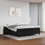 vidaXL Cadre de lit sans matelas noir 180x200 cm similicuir