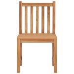 vidaXL Chaises de jardin lot de 8 avec coussins Bois de teck massif