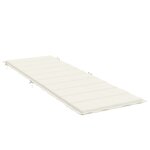 vidaXL Coussin de chaise longue crème mélangé 186x58x3 cm tissu