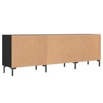 vidaXL Meuble TV noir 150x30x50 cm bois d'ingénierie