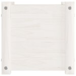 vidaXL Jardinières 2 Pièces Blanc 31x31x31 cm Bois de pin massif