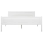 vidaXL Cadre de lit Bois de pin massif Blanc 120x200 cm