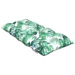 vidaXL Coussins de chaise à dossier bas lot de 6 modèle de feuille