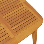 vidaXL Ensemble à manger de jardin 5 Pièces Bois d'acacia solide