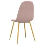 vidaXL Chaises à manger lot de 2 Rose Velours