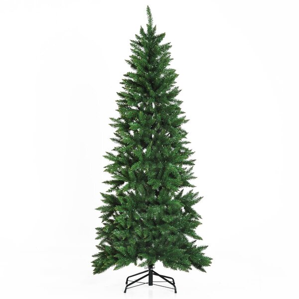 Homcom Sapin de Noël artificiel imitation Nordmann grand réalisme Vert 210cm