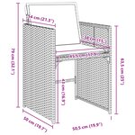 vidaXL Ensemble de Salle à Manger de Jardin 5 pièces avec Coussins Beige Poly Rattan