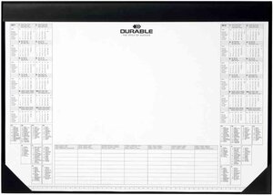 Sous-mains avec bloc de calendrier 59 x 42 cm Noir DURABLE